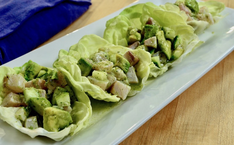 Boozy Ceviche with Adobo Verde - Rick Bayless